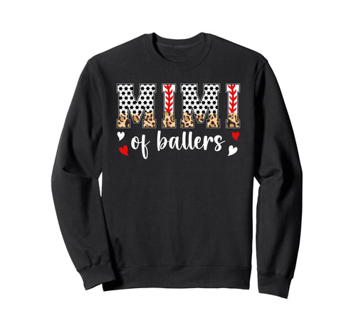 Mimi Ballers Baseball Soccer Mimi Sweatshirt - Graphic Print for Adults - T-Shirt, Sweatshirt, Hoodie