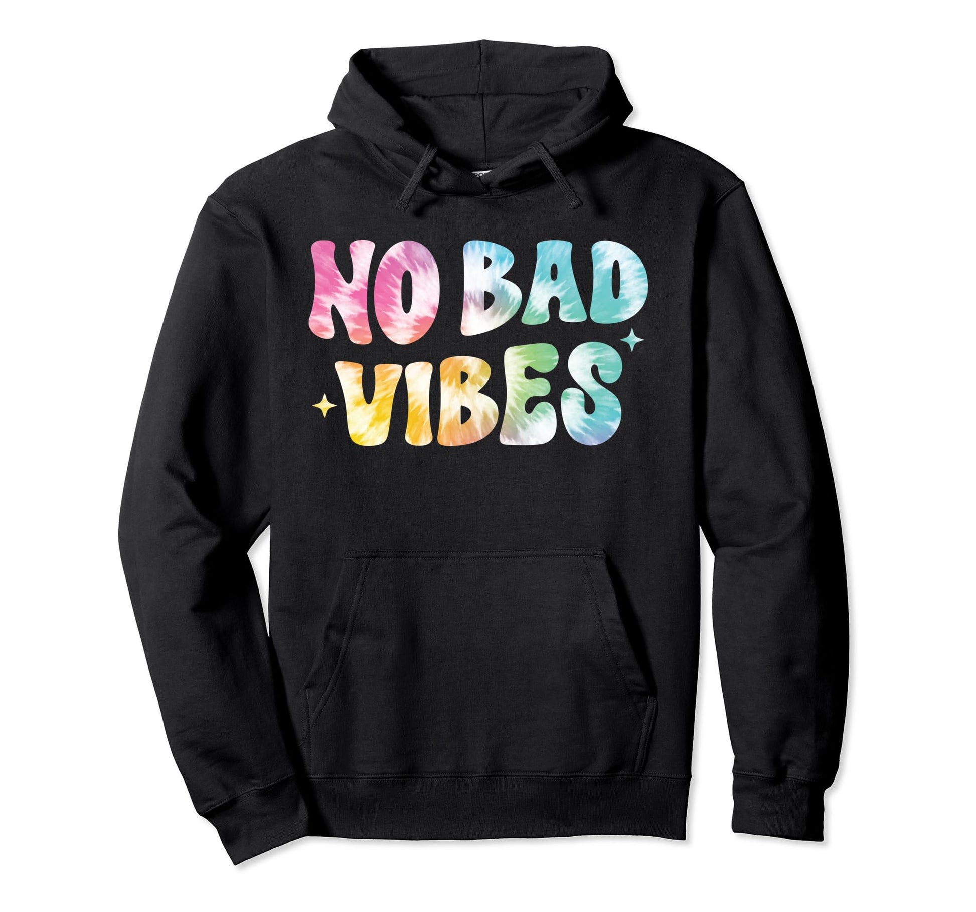 No Bad Vibes Positive Inspired Groovy Hoodie - Streetwear Style for Adults - T-Shirt, Sweatshirt, Hoodie