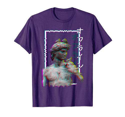 Greek Statue Ancient Vaporwave Aesthetic T-Shirt - Custom Art Print Unisex - T-Shirt, Sweatshirt, Hoodie