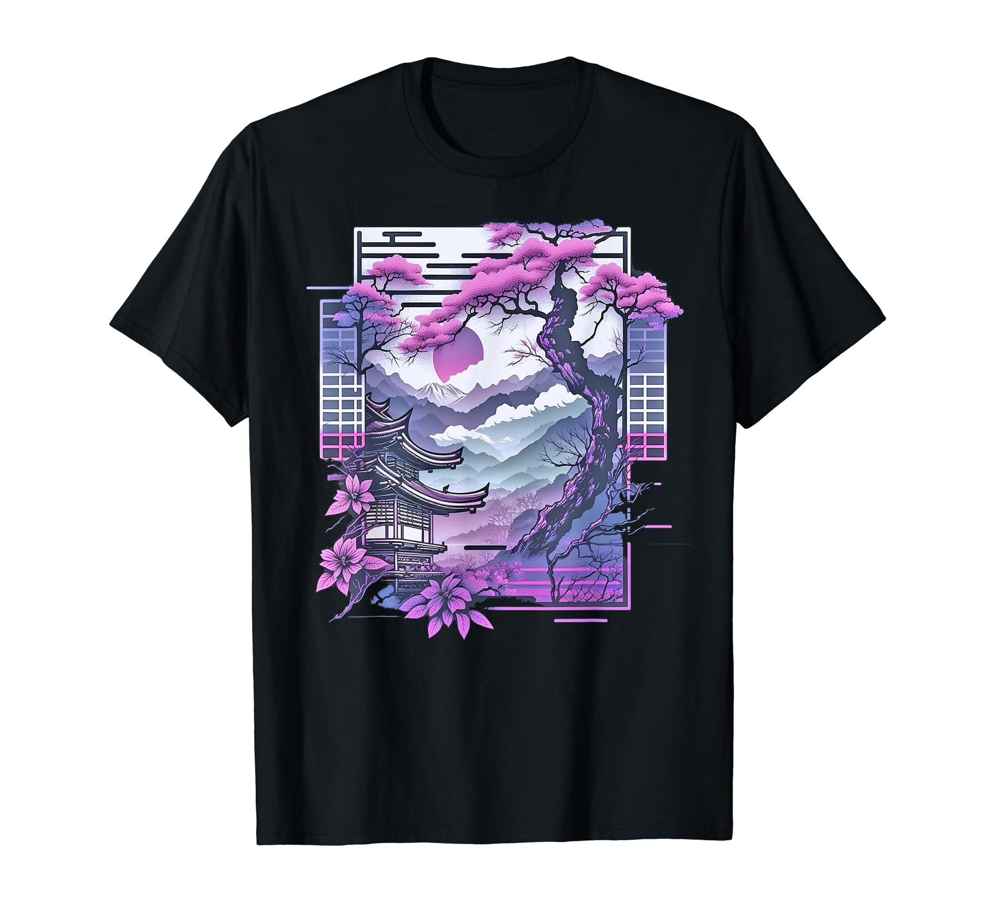 Japan Aesthetic Vaporwave Japanese T-Shirt - Fun Novelty Design for Adults - T-Shirt, Sweatshirt, Hoodie