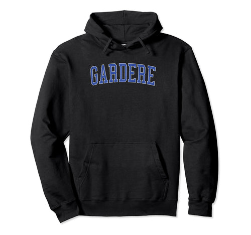 Gardere La Distressed Blue Varsity Hoodie - Novelty Apparel Men Women - T-Shirt, Sweatshirt, Hoodie