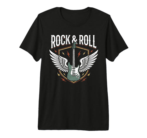 Rock And Roll Electric Guitar Heavy T-Shirt - Streetwear Style Unisex - T-Shirt, Sweatshirt, Hoodie