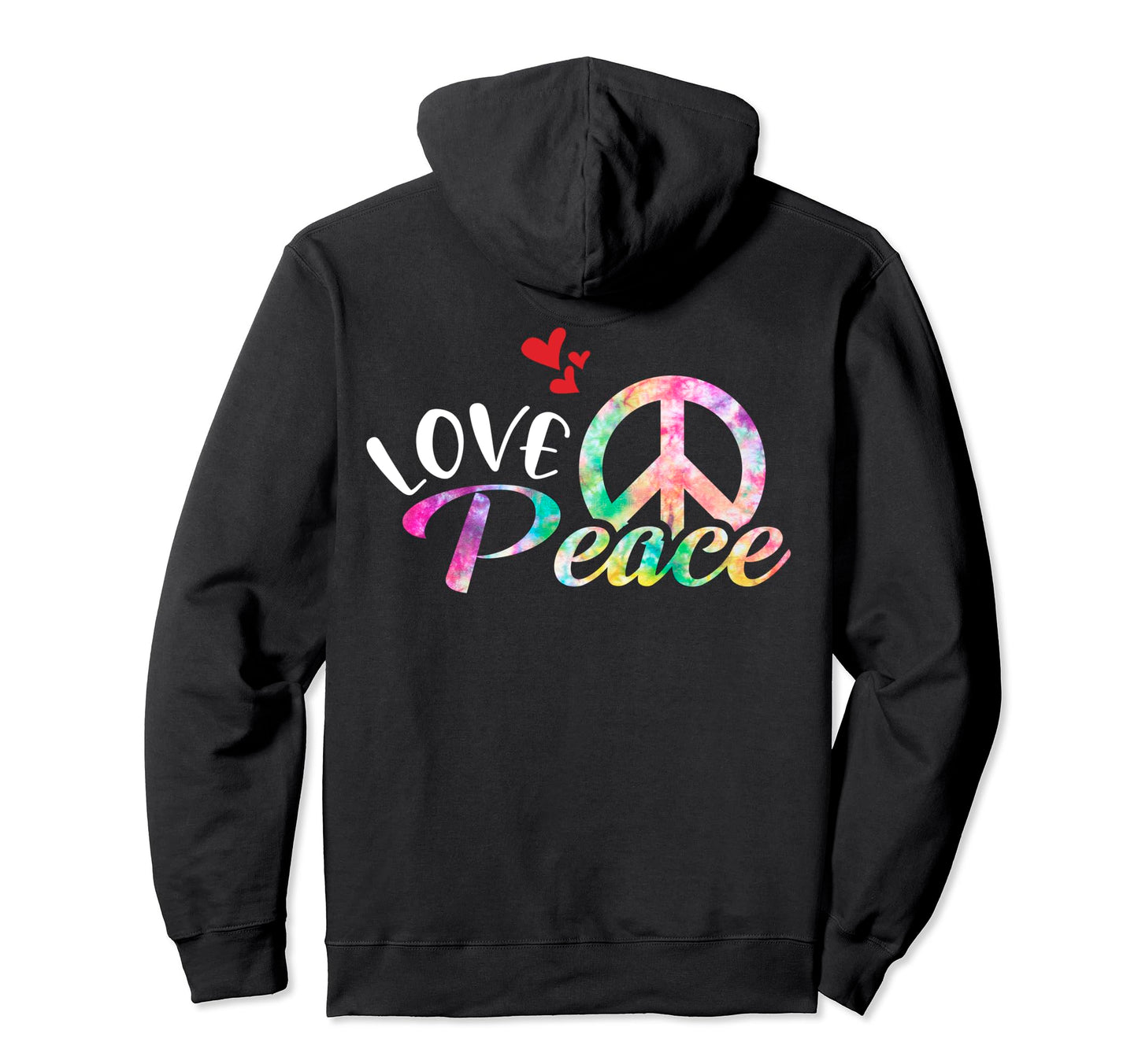 Love Peace Heart Hoodie - Trendy Graphic Men Women - T-Shirt, Sweatshirt, Hoodie