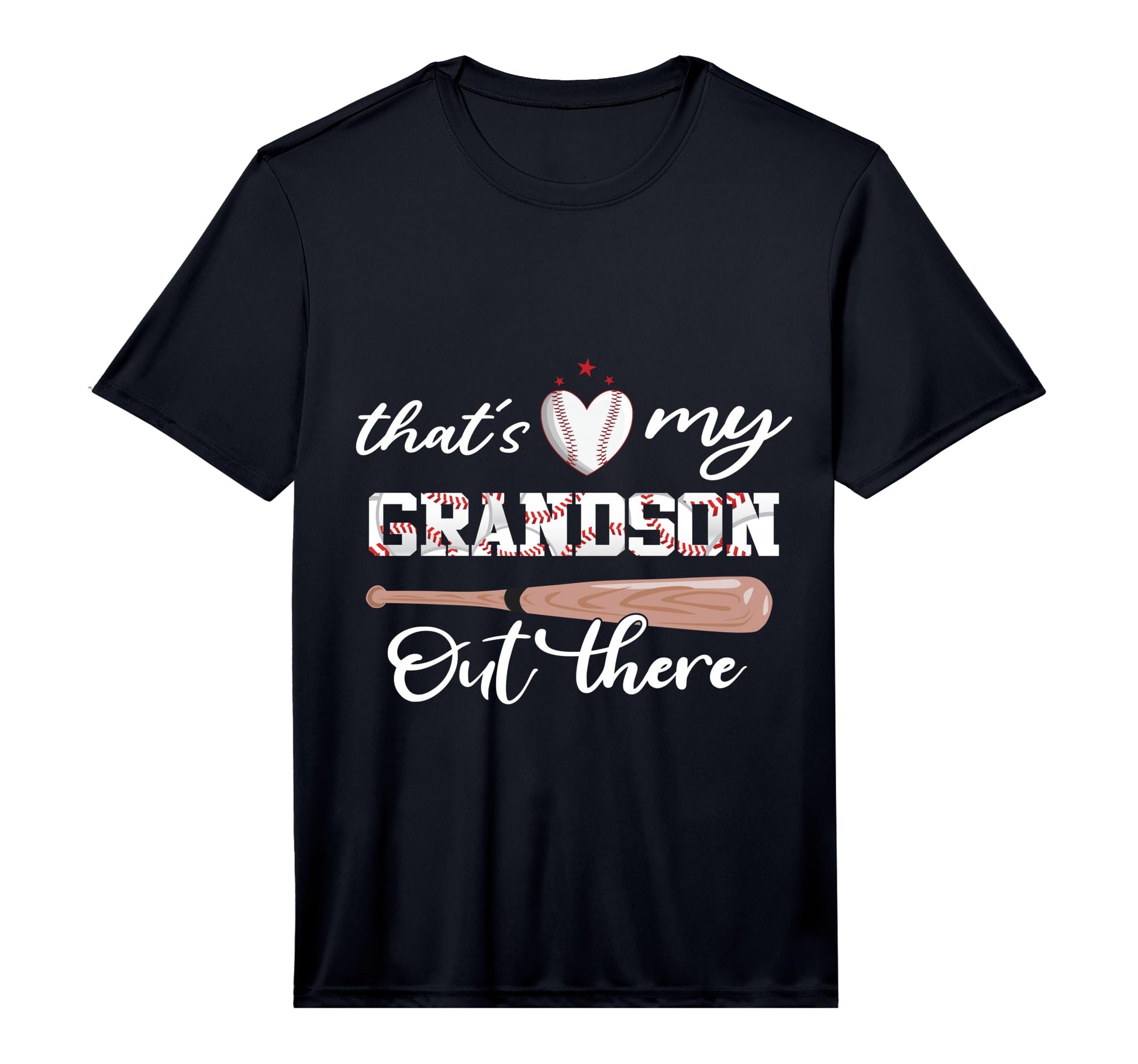 Thats My Grandson Out There Baseball T-Shirt - Custom Art Print Men Women - T-Shirt, Sweatshirt, Hoodie