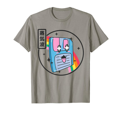 Floppy Disk Kawaii Rainbow Anime T-Shirt - Unique Graphic Unisex - T-Shirt, Sweatshirt, Hoodie