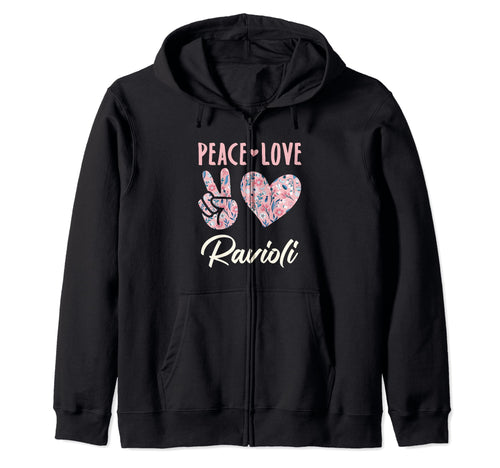 Peace Love Ravioli Gifts And Sweatshirt - Casual Everyday Wear Unisex - T-Shirt, Sweatshirt, Hoodie
