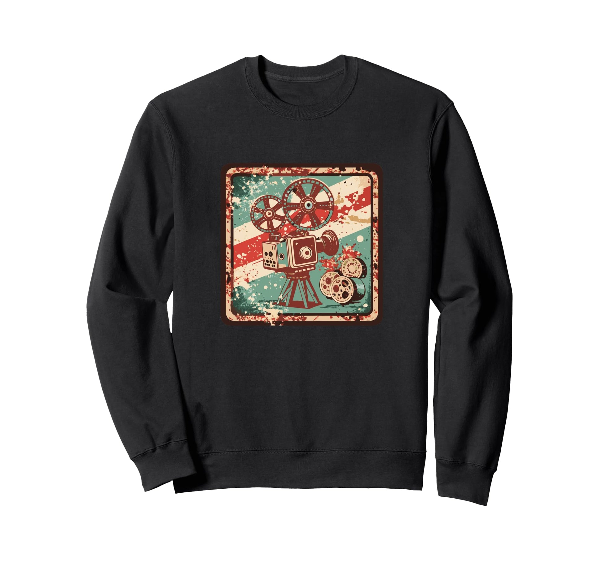 Snirt Camera Motif Camera Sweatshirt - Trendy Graphic for Adults - T-Shirt, Sweatshirt, Hoodie
