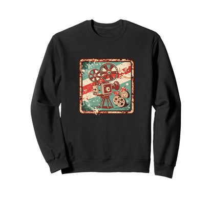 Snirt Camera Motif Camera Sweatshirt - Trendy Graphic for Adults - T-Shirt, Sweatshirt, Hoodie