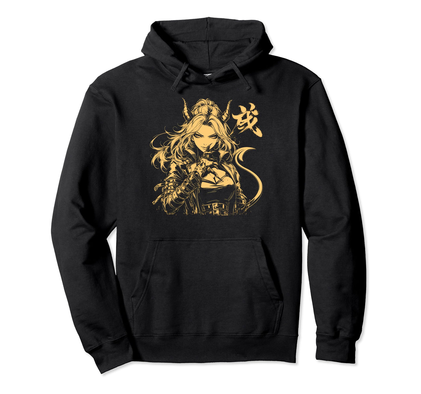 Goth Grunge Demon Anime Waifu Horror Alt Hoodie - Streetwear Style Unisex - T-Shirt, Sweatshirt, Hoodie