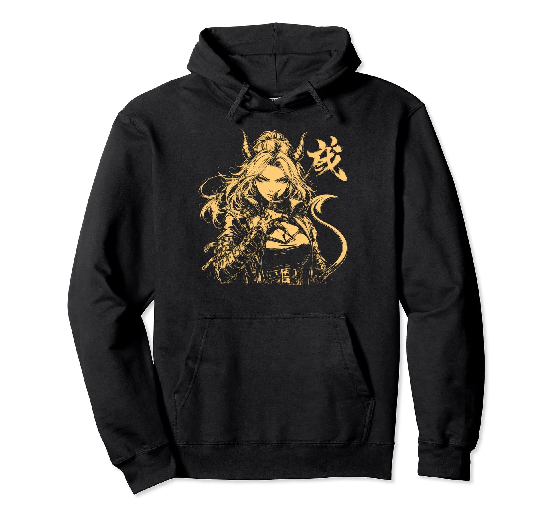 Goth Grunge Demon Anime Waifu Horror Alt Hoodie - Streetwear Style Unisex - T-Shirt, Sweatshirt, Hoodie