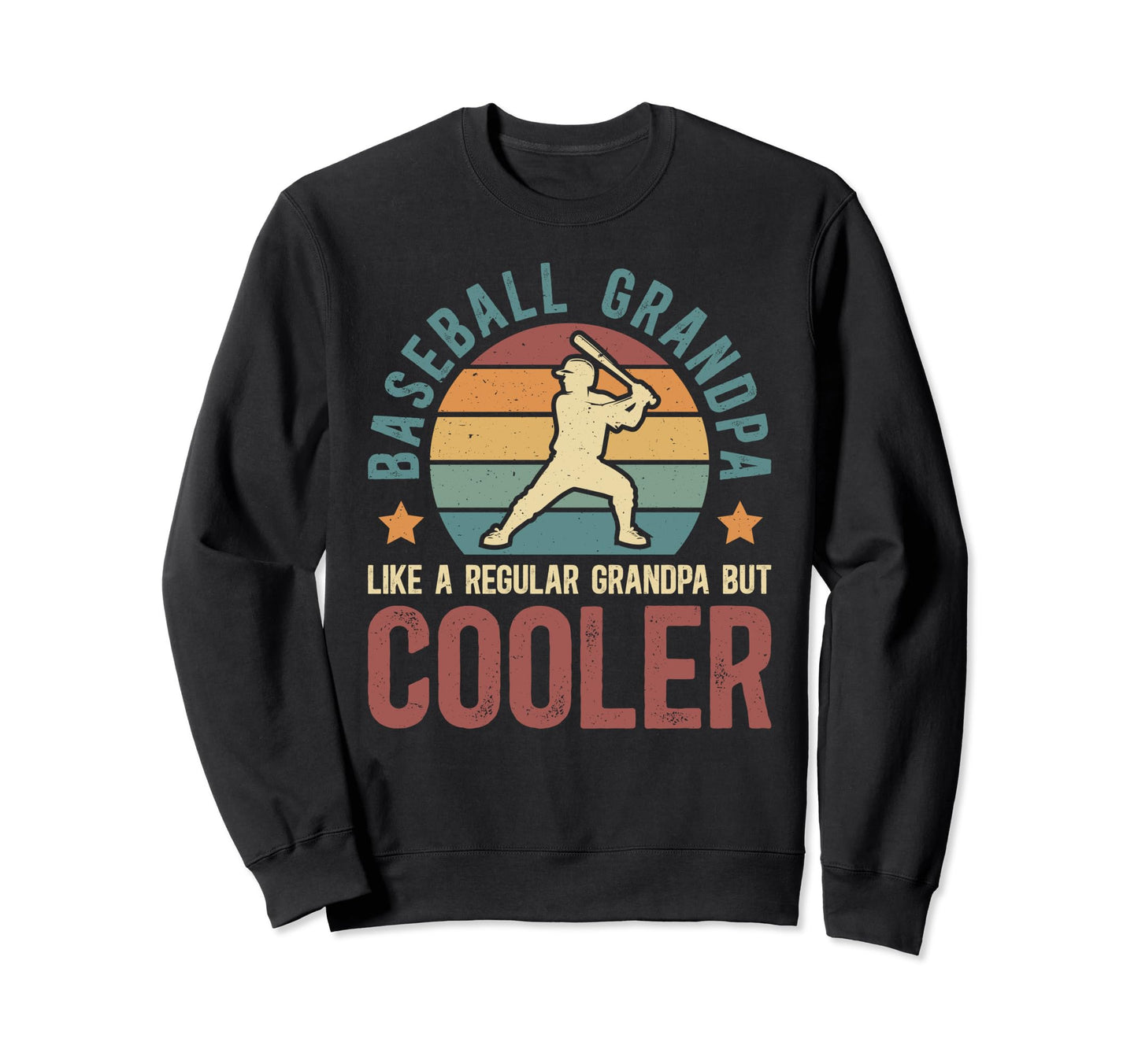 Baseball Grandpa Baseball Player Sweatshirt - Trendy Graphic for Adults - T-Shirt, Sweatshirt, Hoodie