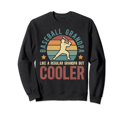 Baseball Grandpa Baseball Player Sweatshirt - Trendy Graphic for Adults - T-Shirt, Sweatshirt, Hoodie