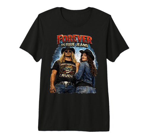 Forever Blue Jeans Western Rock Biker T-Shirt - Unique Graphic for Adults - T-Shirt, Sweatshirt, Hoodie