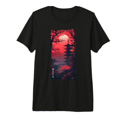Japanese 80S 90S Grunge Cherry Blossom T-Shirt - Trendy Graphic Unisex - T-Shirt, Sweatshirt, Hoodie
