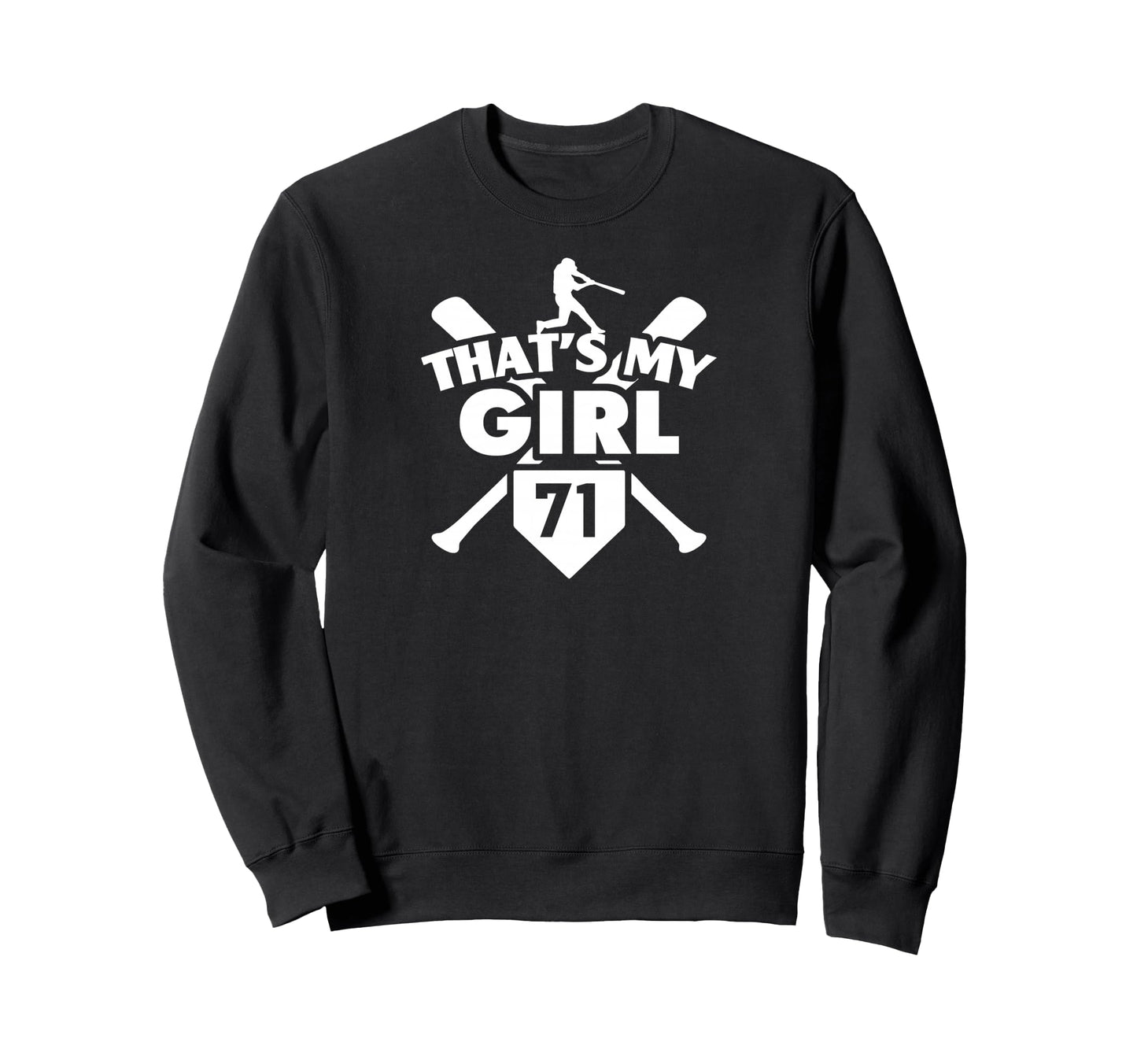 Baseball Mom Dad Thats My 71 Sweatshirt - Aesthetic Graphic Men Women - T-Shirt, Sweatshirt, Hoodie