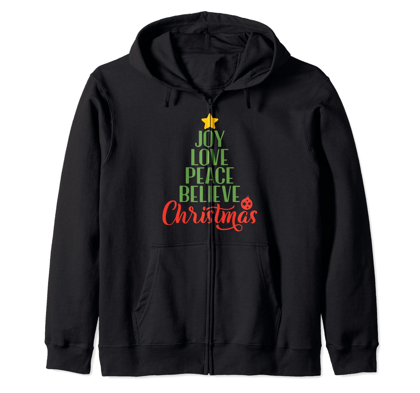 Joy Love Peace Believe Gift Sweatshirt - Unique Graphic Unisex - T-Shirt, Sweatshirt, Hoodie