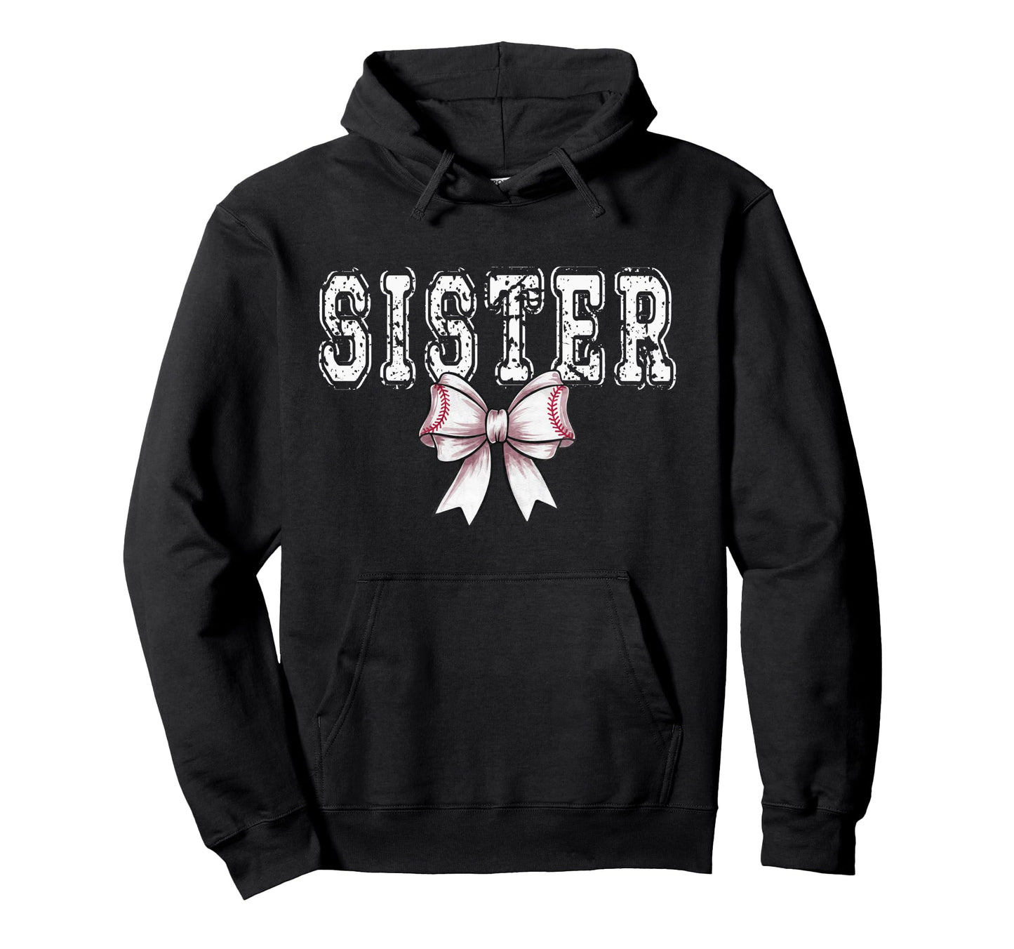 Coquette Baseball Sister Spirit Hoodie - Fun Novelty Design Unisex - T-Shirt, Sweatshirt, Hoodie