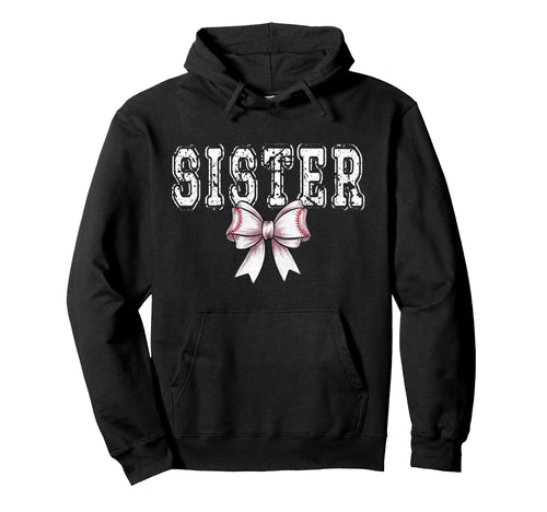 Coquette Baseball Sister Spirit Hoodie - Fun Novelty Design Unisex - T-Shirt, Sweatshirt, Hoodie