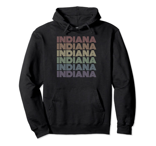 Indiana Gay Pride Lgbt Us State Hoodie - Fun Novelty Design for Adults - T-Shirt, Sweatshirt, Hoodie
