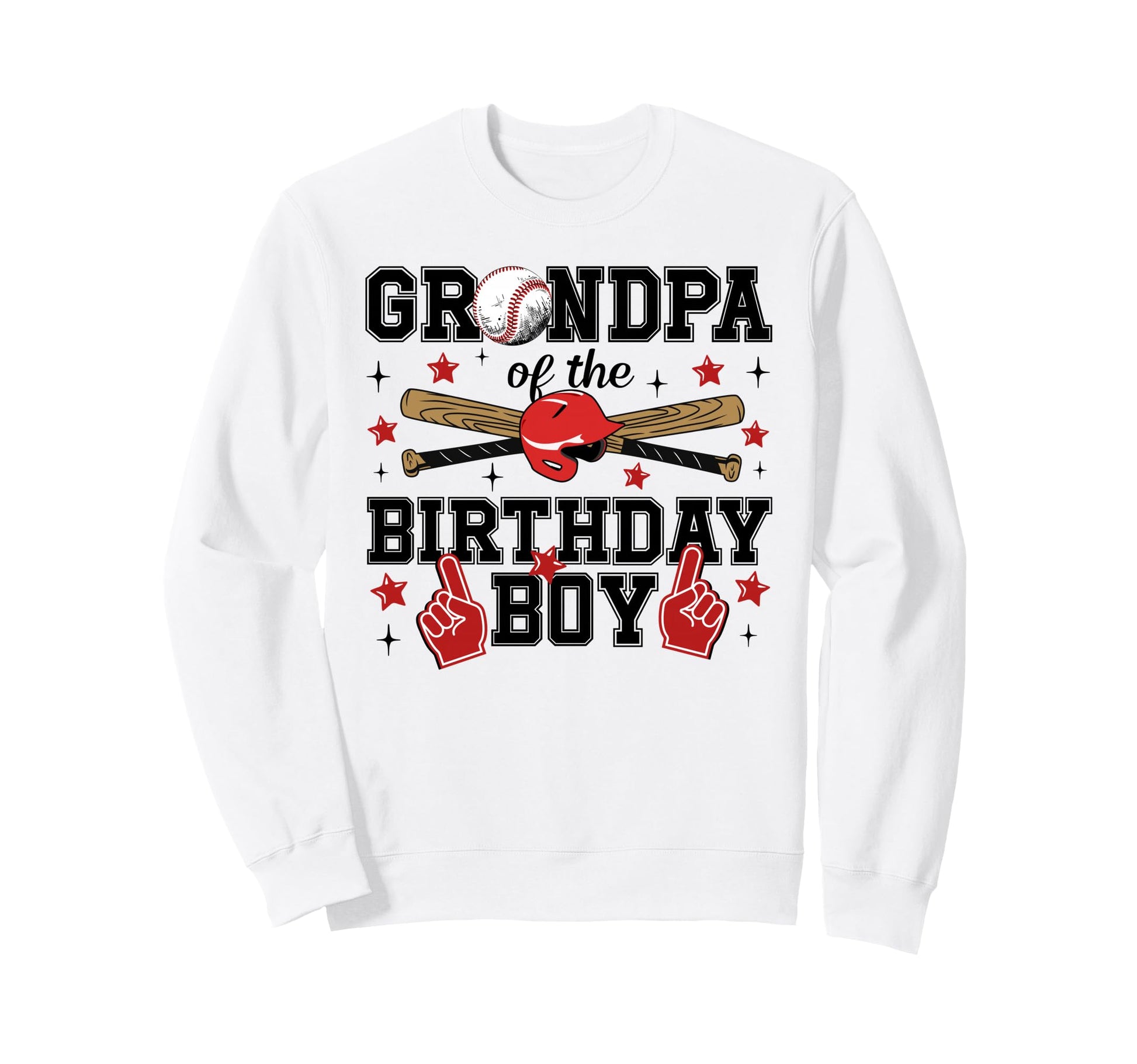 Grandpa Birthday Baseball Sport Sweatshirt - Aesthetic Graphic Unisex - T-Shirt, Sweatshirt, Hoodie