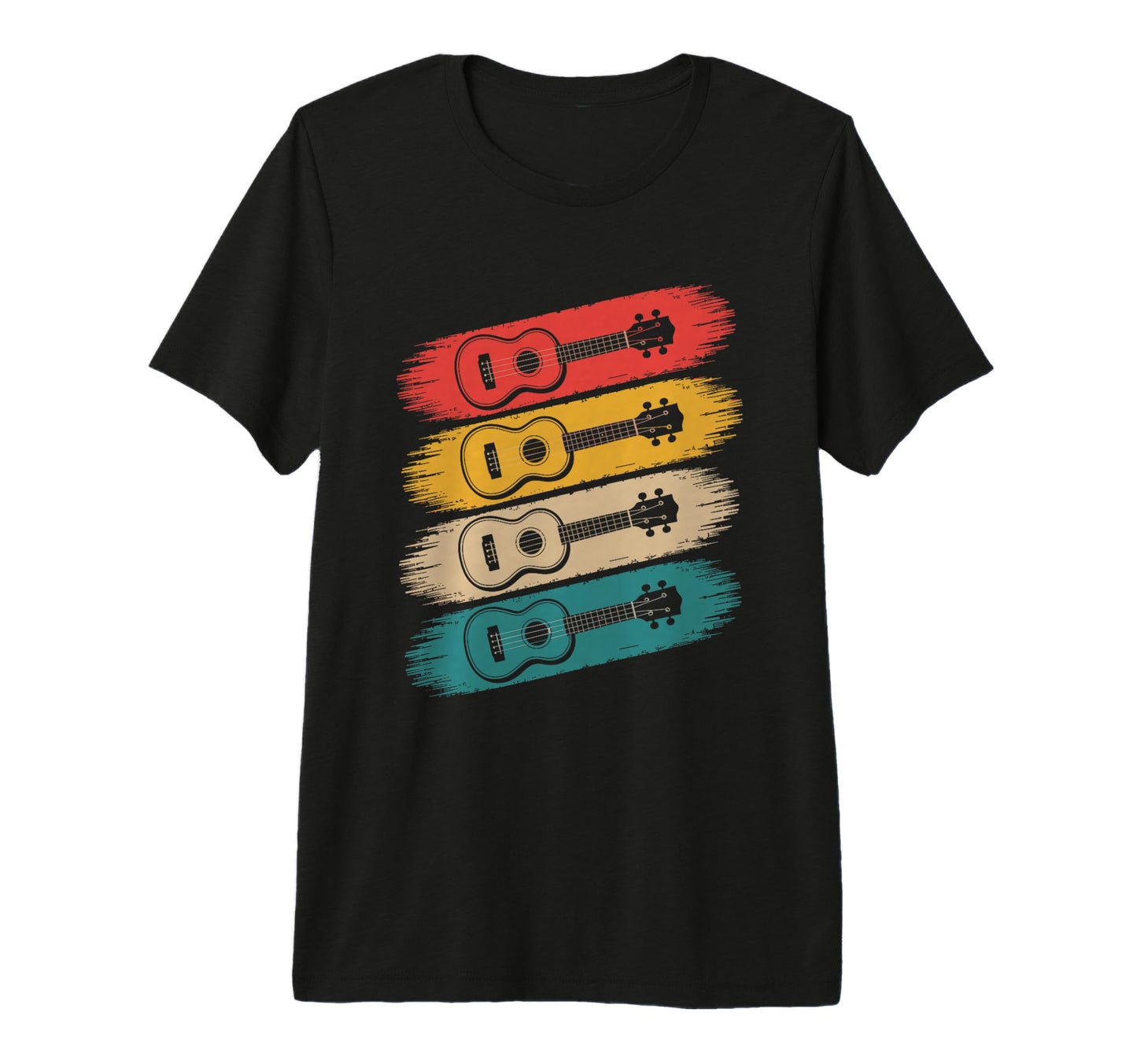 Colorful Guitar Guitar Old School T-Shirt - Aesthetic Graphic Men Women - T-Shirt, Sweatshirt, Hoodie