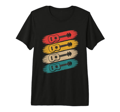 Colorful Guitar Guitar Old School T-Shirt - Aesthetic Graphic Men Women - T-Shirt, Sweatshirt, Hoodie