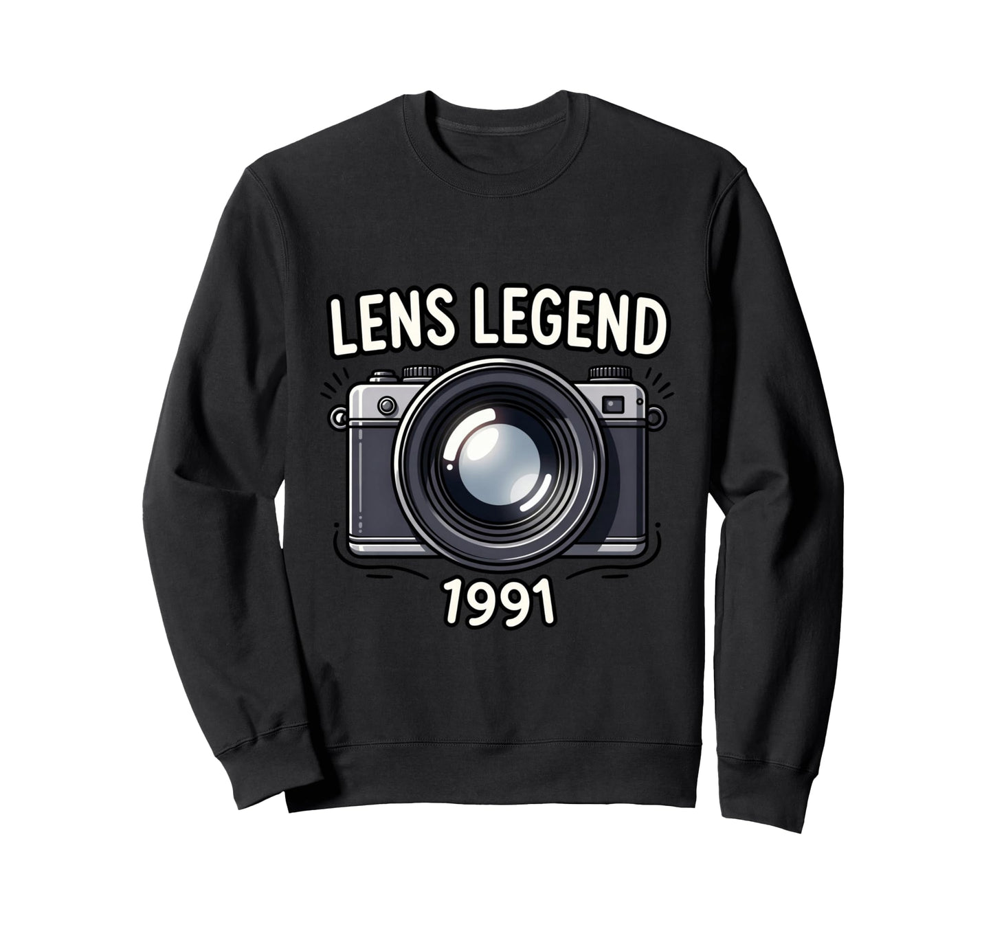 Camera Photography Enthusiast 1991 Sweatshirt - Minimalist Print Unisex - T-Shirt, Sweatshirt, Hoodie