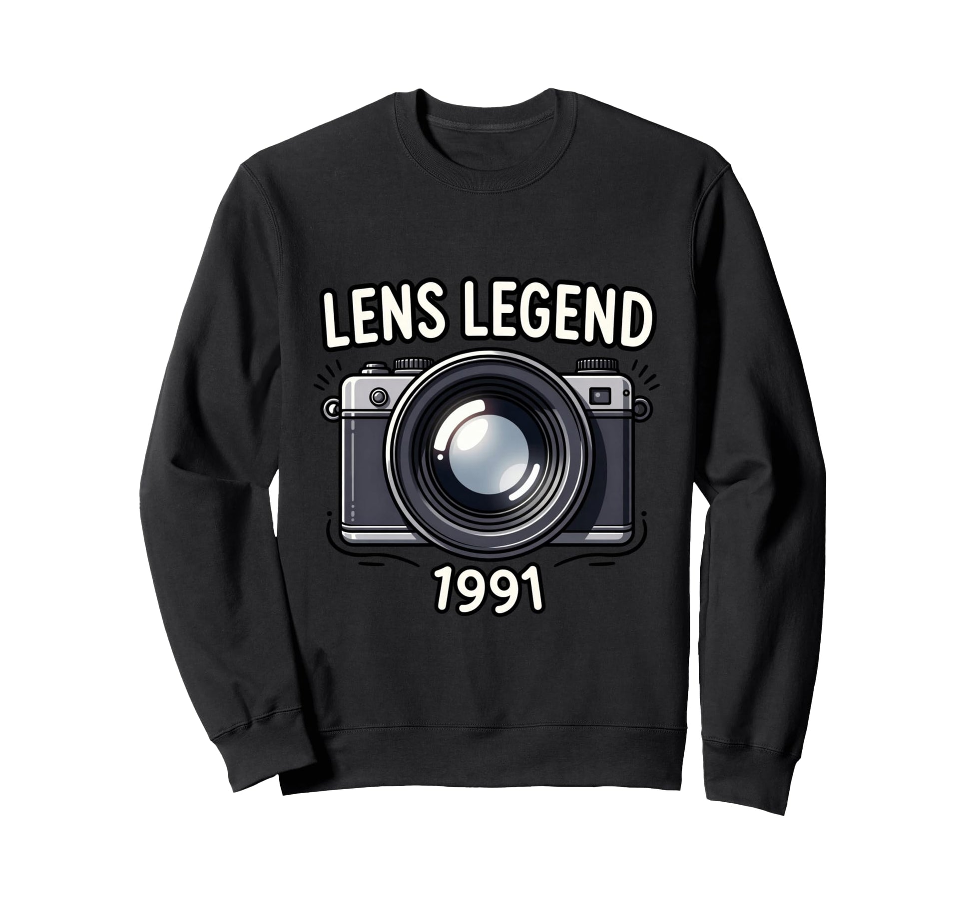 Camera Photography Enthusiast 1991 Sweatshirt - Minimalist Print Unisex - T-Shirt, Sweatshirt, Hoodie