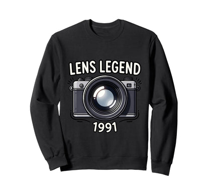 Camera Photography Enthusiast 1991 Sweatshirt - Minimalist Print Unisex - T-Shirt, Sweatshirt, Hoodie