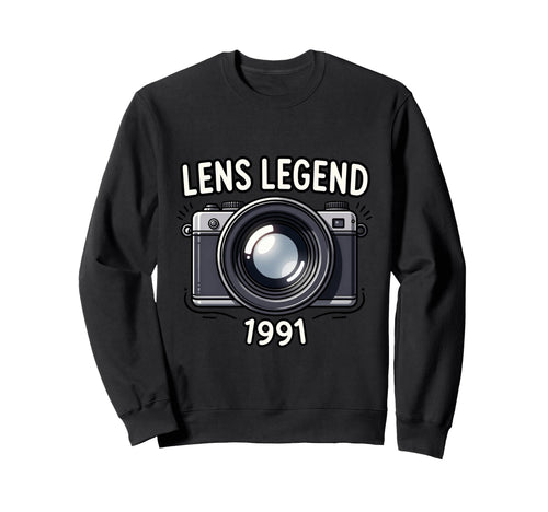 Camera Photography Enthusiast 1991 Sweatshirt - Minimalist Print Unisex - T-Shirt, Sweatshirt, Hoodie