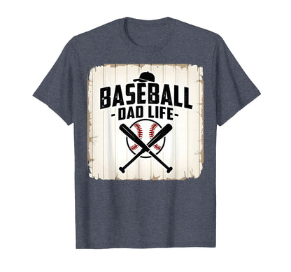 Baseball Dad Life Proud Father Sports T-Shirt - Aesthetic Graphic Unisex - T-Shirt, Sweatshirt, Hoodie