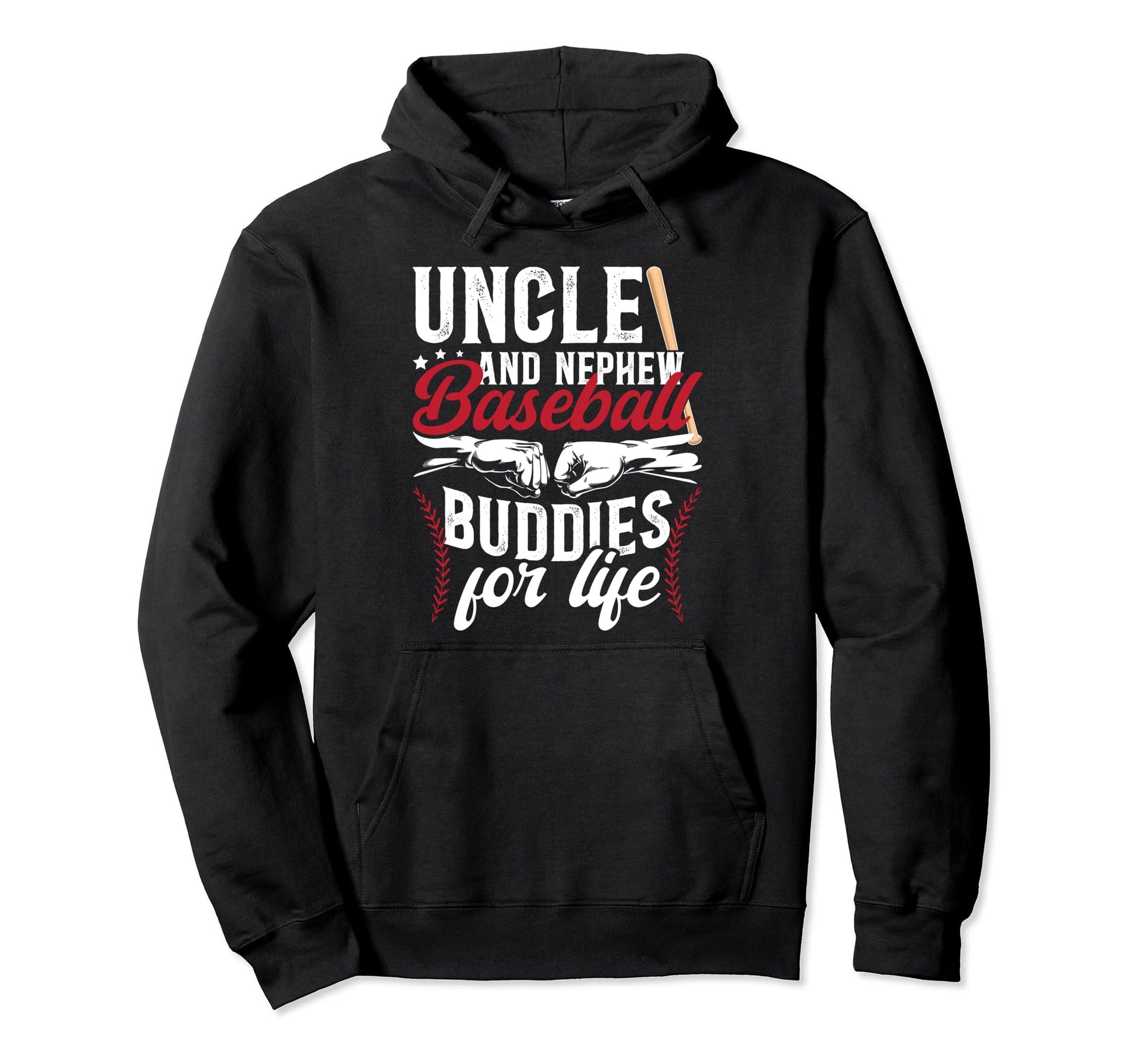 Baseball Buddies Baseball Uncle Baseball Hoodie - Graphic Print Men Women - T-Shirt, Sweatshirt, Hoodie