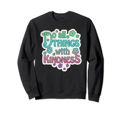 Grunge Hippie Kindness Boho Rainbow Sweatshirt - Unique Graphic for Adults - T-Shirt, Sweatshirt, Hoodie