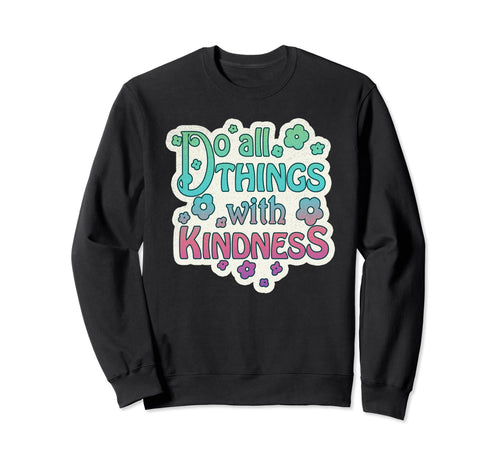 Grunge Hippie Kindness Boho Rainbow Sweatshirt - Unique Graphic for Adults - T-Shirt, Sweatshirt, Hoodie