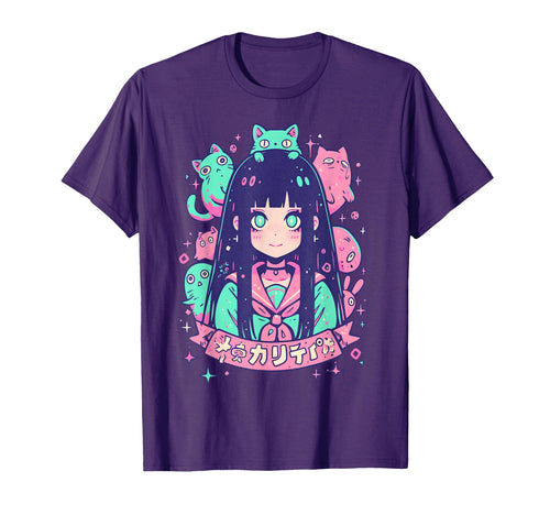 Goth Grunge Demon Anime Waifu Horror T-Shirt - Minimalist Print Men Women - T-Shirt, Sweatshirt, Hoodie