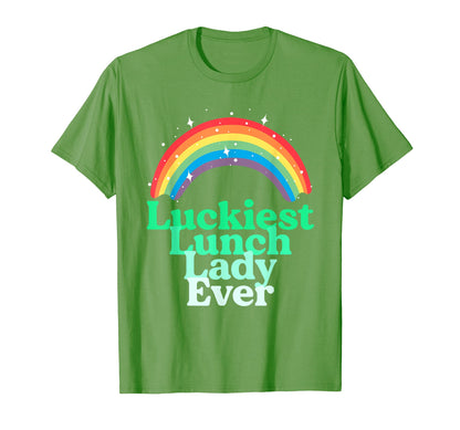 Luckiest Lunch Lady St Patricks Day T-Shirt - Novelty Apparel for Adults - T-Shirt, Sweatshirt, Hoodie