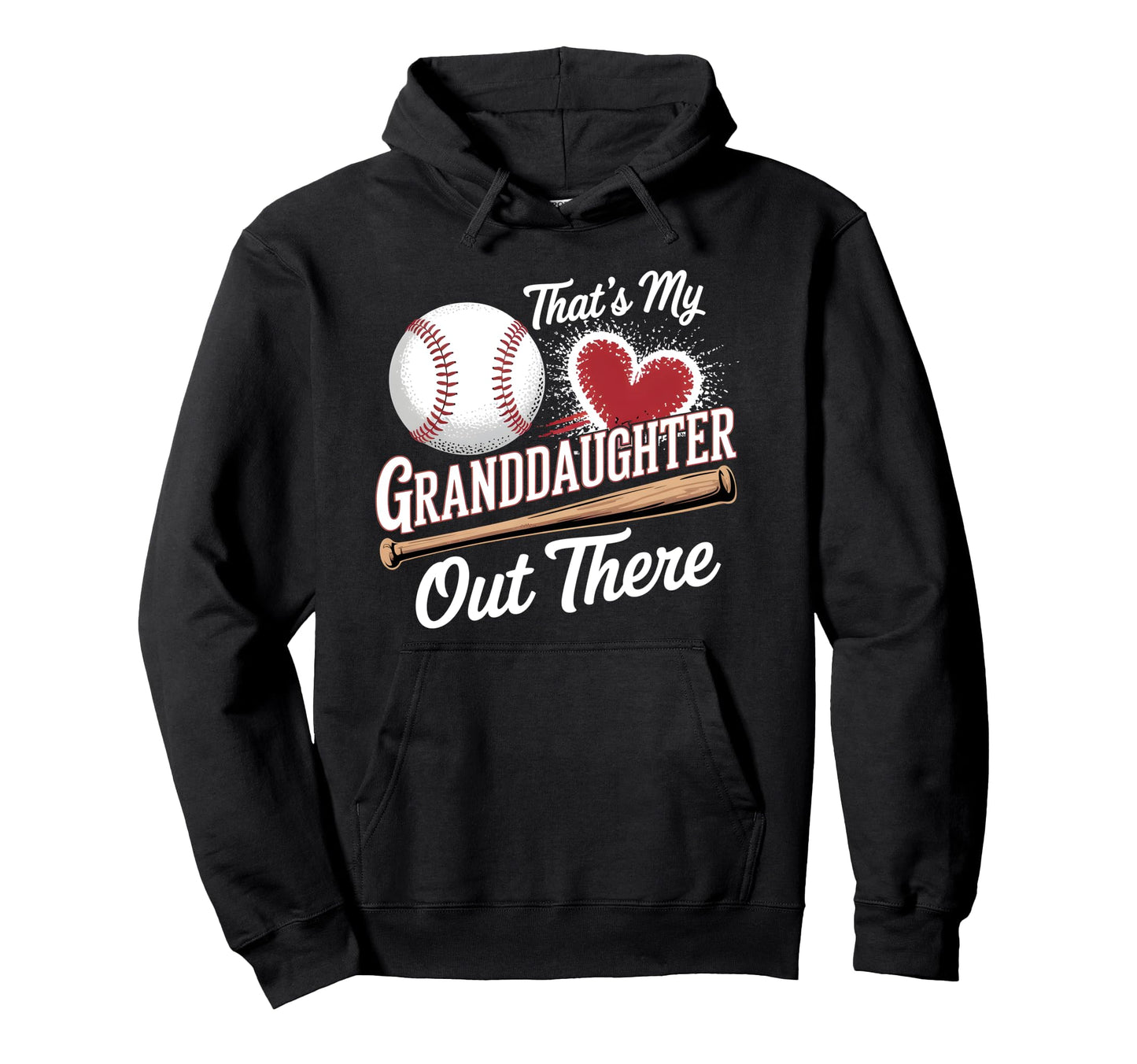 Thats My Granddaughter Baseball Hoodie - Aesthetic Graphic for Adults - T-Shirt, Sweatshirt, Hoodie