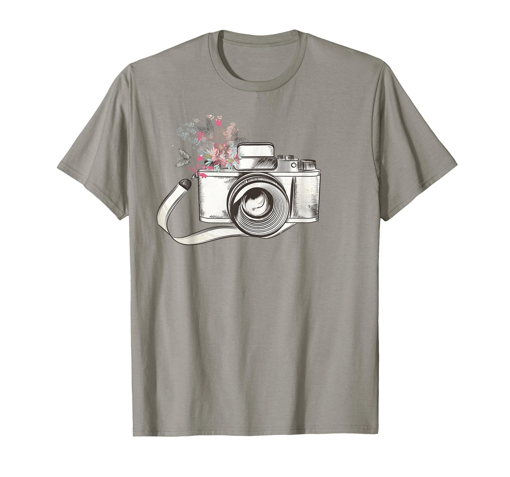 Lovely Camera Butterflies T-Shirt - Aesthetic Graphic for Adults - T-Shirt, Sweatshirt, Hoodie
