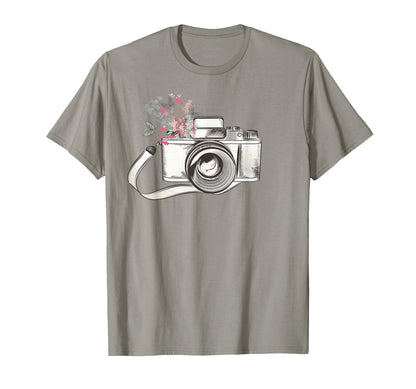 Lovely Camera Butterflies T-Shirt - Aesthetic Graphic for Adults - T-Shirt, Sweatshirt, Hoodie