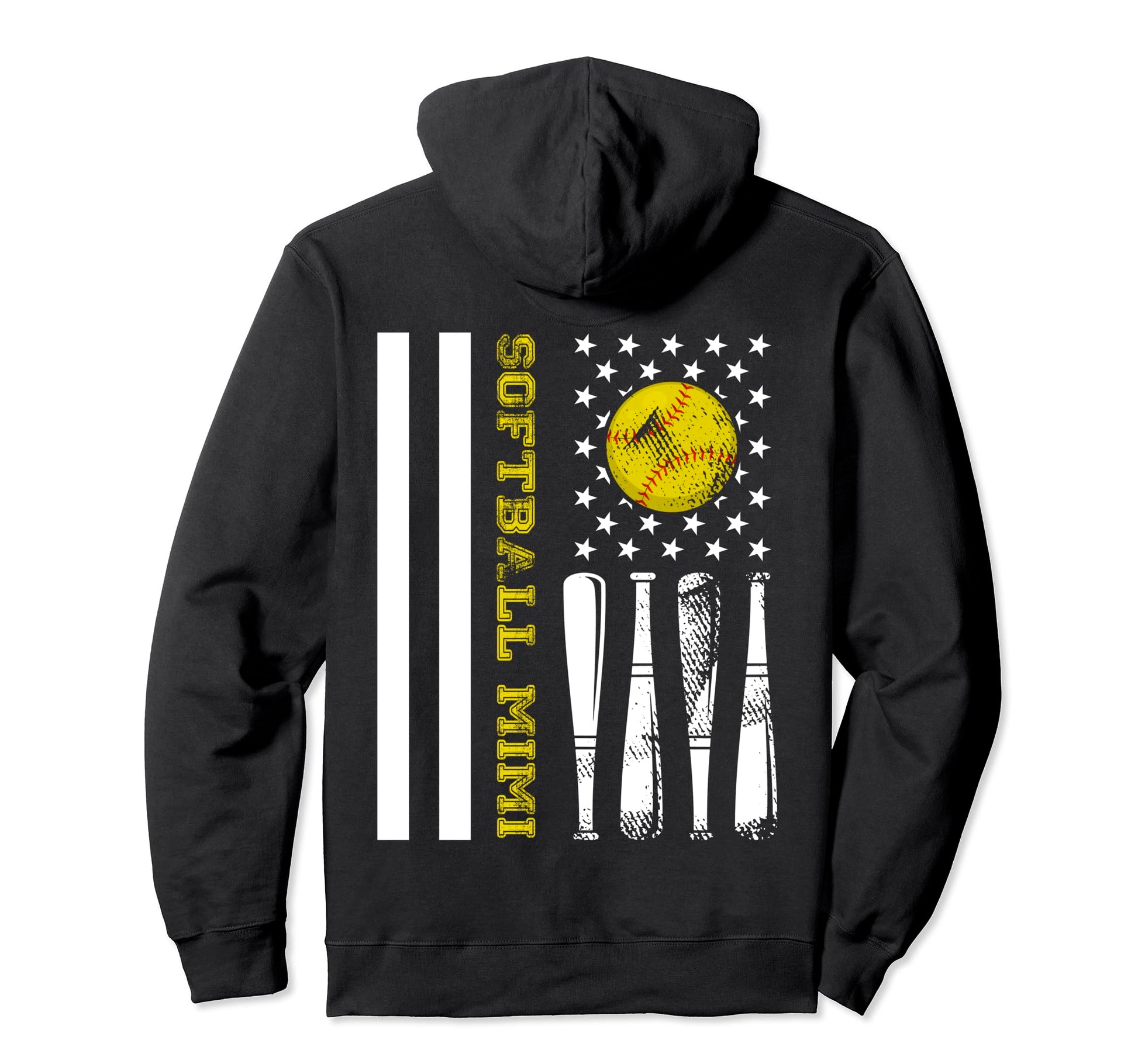 Softball Mimi Baseball Player Lover Hoodie - Minimalist Print Men Women - T-Shirt, Sweatshirt, Hoodie