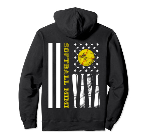 Softball Mimi Baseball Player Lover Hoodie - Minimalist Print Men Women - T-Shirt, Sweatshirt, Hoodie
