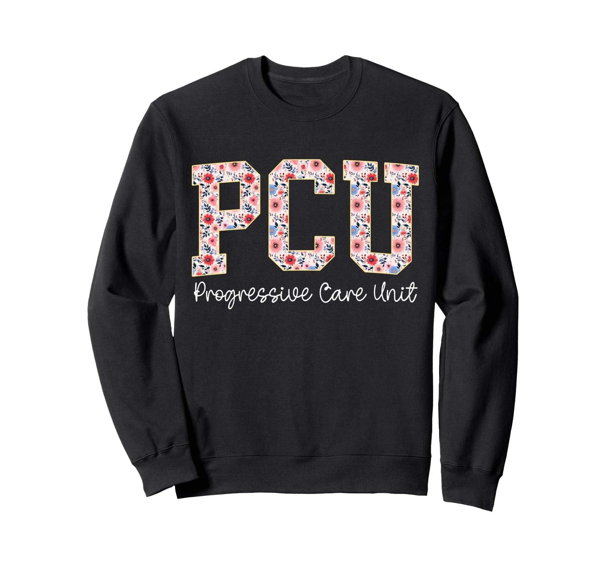 Boho Floral Cpcu Cardiac Sweatshirt - Fun Novelty Design for Adults - T-Shirt, Sweatshirt, Hoodie