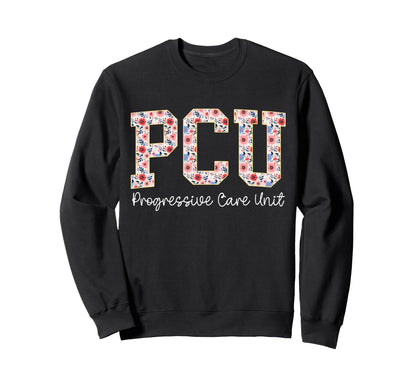 Boho Floral Cpcu Cardiac Sweatshirt - Fun Novelty Design for Adults - T-Shirt, Sweatshirt, Hoodie