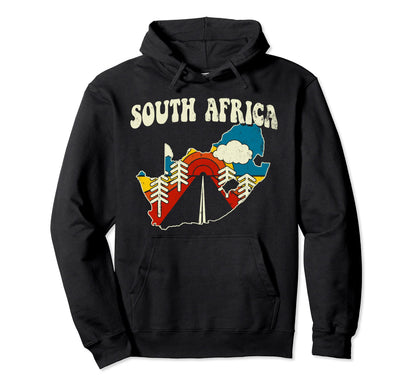 South Africa African Country Rainbow 70S Hoodie - Novelty Apparel Unisex - T-Shirt, Sweatshirt, Hoodie