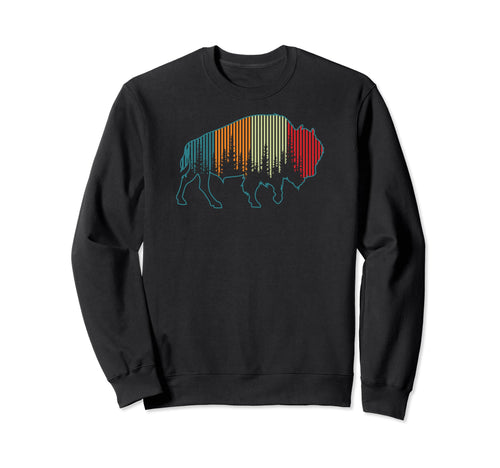 American Buffalo National Park Pine Sweatshirt - Trendy Graphic Men Women - T-Shirt, Sweatshirt, Hoodie