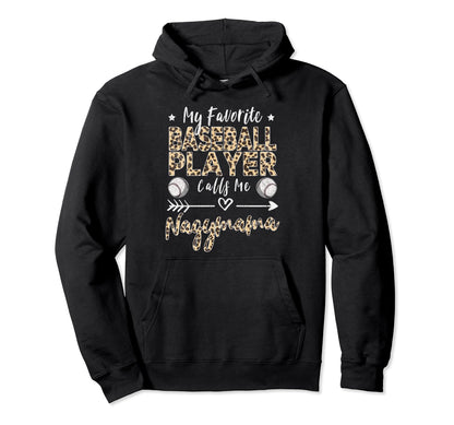 My Favorite Baseball Player Calls Me Hoodie - Graphic Print Unisex - T-Shirt, Sweatshirt, Hoodie