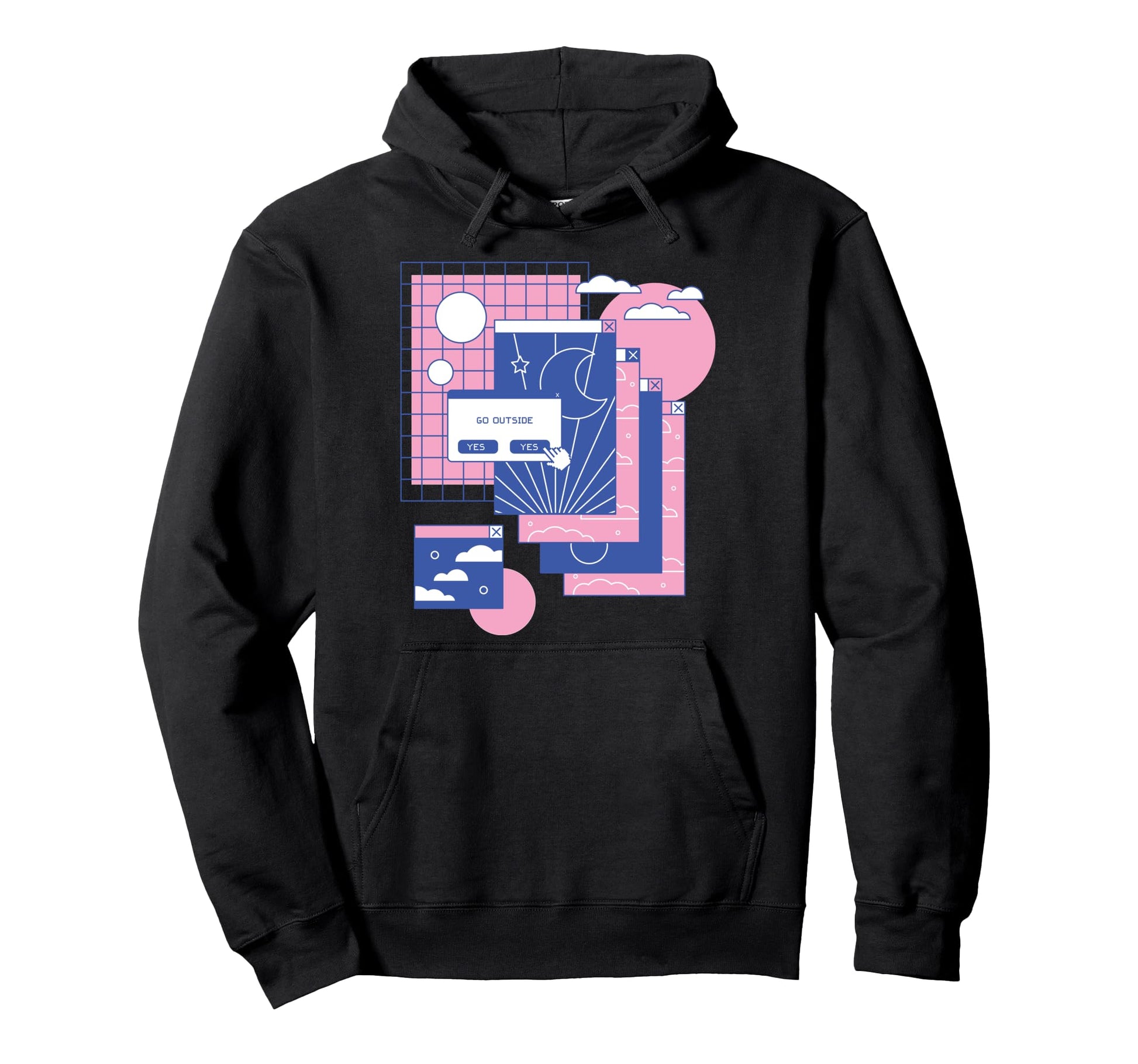 Computer Tabs Japanese Art 80S 90S Hoodie - Minimalist Print Unisex - T-Shirt, Sweatshirt, Hoodie