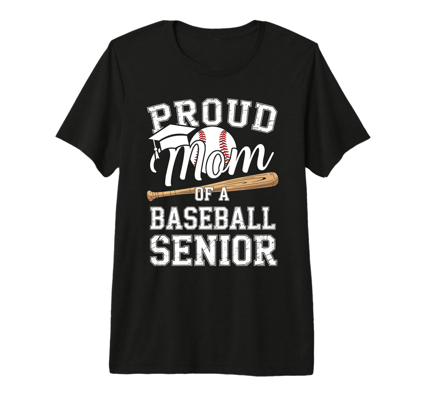 Proud Mom 2026 Senior Baseball T-Shirt - Graphic Print Men Women - T-Shirt, Sweatshirt, Hoodie