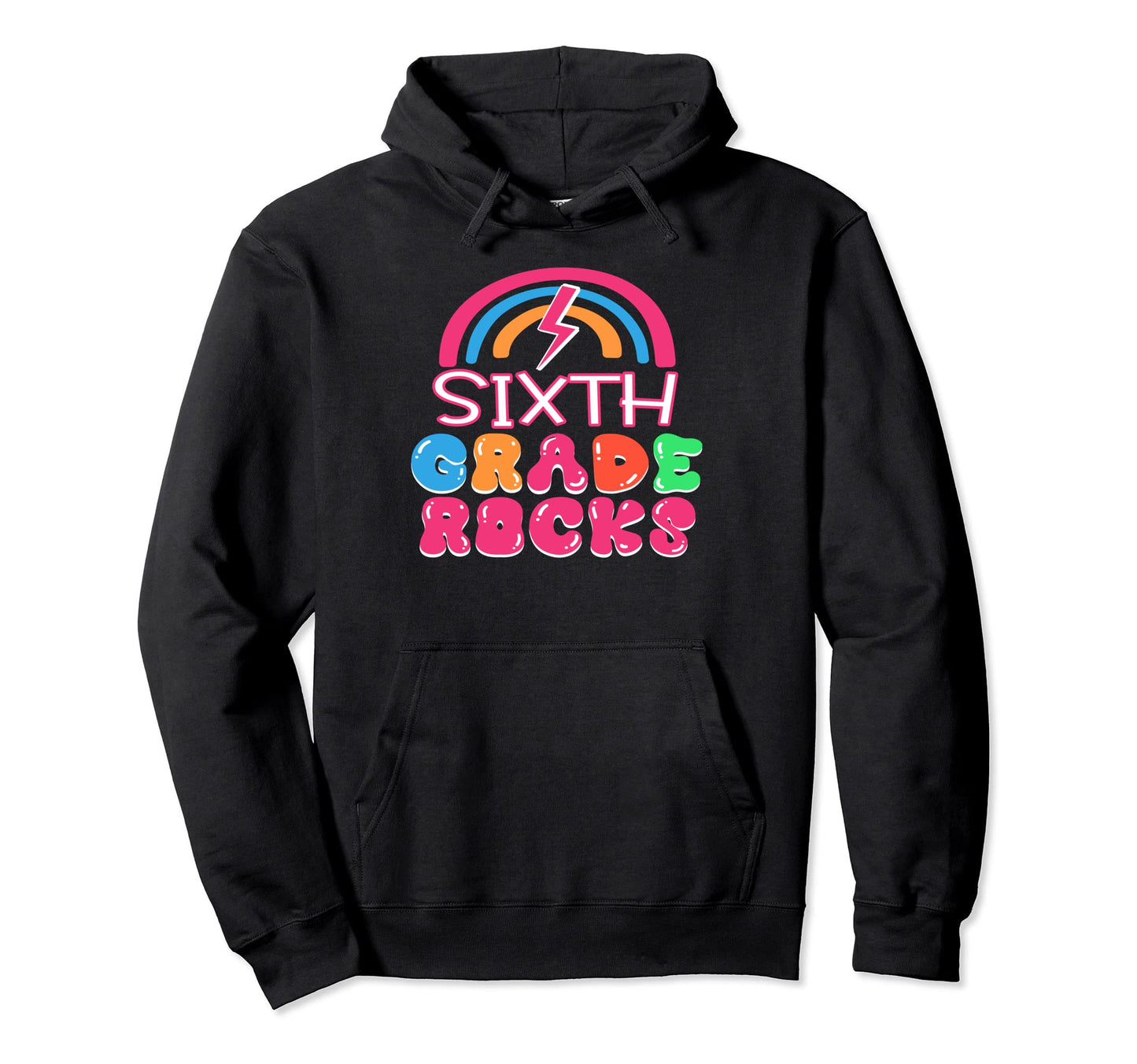 Sixth Grade Rocks Groovy Sixth Grade Hoodie - Aesthetic Graphic Men Women - T-Shirt, Sweatshirt, Hoodie