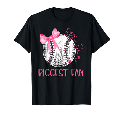 Baseball Sister Coquette Bow Ball T-Shirt - Casual Everyday Wear Men Women - T-Shirt, Sweatshirt, Hoodie